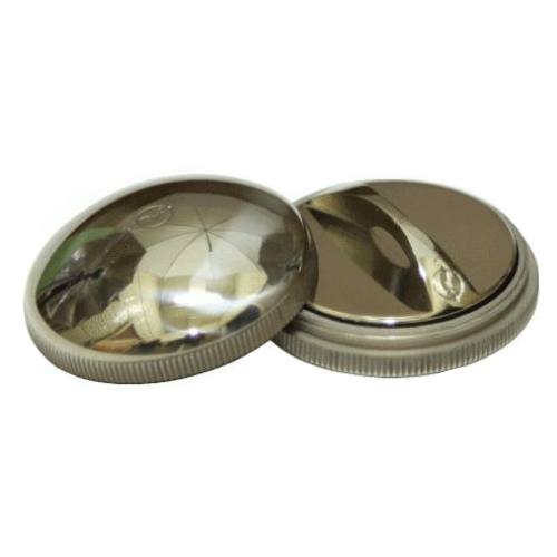 Металлическая карманная оснастка для круглой печати с штемпельной подушкой внутри. Диаметр 40 мм.